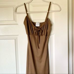 NWOT Brown Maxi Dress